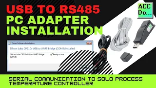 'Video thumbnail for USB to RS485 PC Adapter Installation'