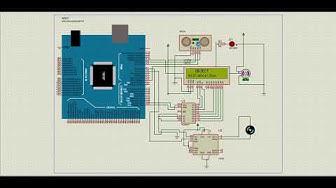 'Video thumbnail for Controlling DC motor + Servo motor+ Ultrasonic Sensor in proteus Software.'